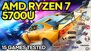 AMD Ryzen 7 5700U Gameplay Benchmarks 15 Games Tested [upl. by Ennayelsel]