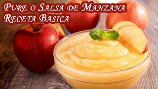 Pure o Salsa de Manzana Receta Basica Facil y Economica [upl. by Barren774]