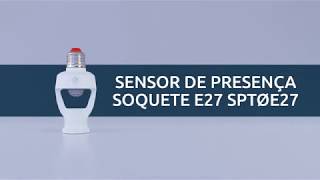 Sensor de Presença Soquete E27 Exatron SPT0E27  Hiperfer [upl. by Dempster526]