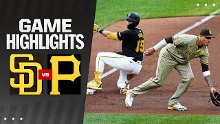 Padres vs Pirates Game Highlights 8724  MLB Highlights [upl. by Eizus]