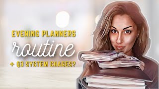 My Latest Evening Planner Routine Q3 Planner Feelings [upl. by Akemak]