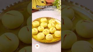 Keshar Rosogolla Recipe rasgulla rosogolla sweet viralvideo shorts rasgullarecipe dessert [upl. by Cutlip]