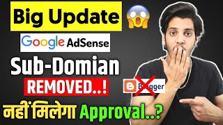 😱Big Update  Google AdSense Removing Subdomain  Site management in AdSense is changing [upl. by Rabah964]