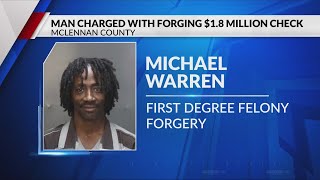 Man is Charged with Forging a 18 Million Check [upl. by Auston]