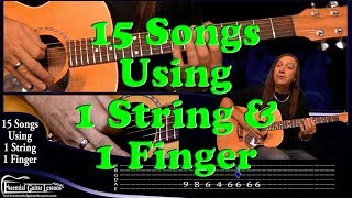 15 1 String Guitar Songs – Beginners Guitar Songs – Easy Songs to Play on Guitar [upl. by Paige]