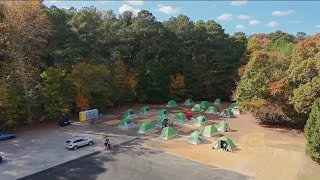 Church in Delaware creates temporary neighborhood for the homeless [upl. by Anyer329]