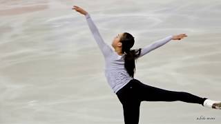 浅田真央mao asada World 2016 公式練習の曲かけランスルー ～ SP 「素敵なあなた」 ＋ FS 「蝶々夫人」 【会場撮影】 [upl. by Damle]