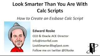 How to Create an Essbase Calc Script [upl. by Streeter200]