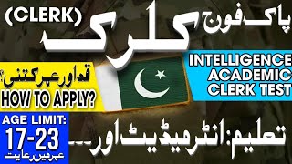 Pak Army CLERK Jobs 2024Army Jobs 2024Army CLERK TestLatest Govt Jobs [upl. by Kimbra815]