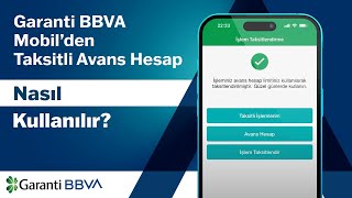 Garanti BBVA Mobil’den Taksitli Avans Hesap Nasıl Kullanılır İşlem Taksitlendirme Nasıl Yapılır [upl. by Omik]