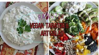 VEGAN TARATOR TZATZIKI SALAD  VEGANSKI TARATUR [upl. by Albric]