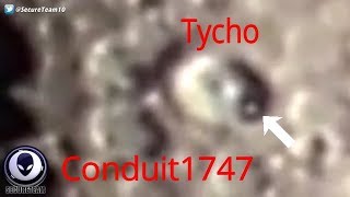 UFO exiting moon crater Tycho201115 [upl. by Jauch]