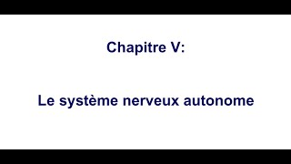 Neurophysiologie  Physiologie du systeme nerveux autonome FMPC [upl. by Raphaela]