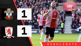 HIGHLIGHTS Southampton 11 Middlesbrough  Championship [upl. by Refiffej439]