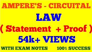 AMPERES CIRCUITAL LAW  WITH EXAM NOTES [upl. by Dawaj]