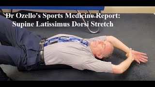 Supine Latissimus Dorsi Lat Stretch with Foam Roller [upl. by Hoskinson593]