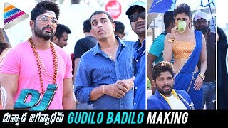 DJ Gudilo Badilo Song Making  DJ Duvvada Jagannadham FUN ON SETS  Allu Arjun  Pooja Hegde [upl. by Picker642]