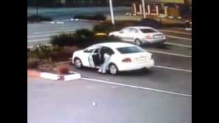 Thief Opens car door before it gets locked [upl. by Hunt]