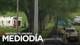 La granja a donde iban los trabajadores migrantes muertos lamenta el accidente  Noticias Telemundo [upl. by Truc]