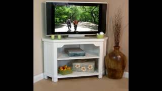 Gorgeous White Corner TV Stand Design Ideas [upl. by Eustacia]