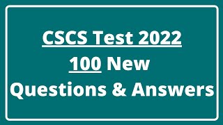 CSCS test 2022  100 new QampA  CSCS Green Card Test  CiTB health amp safety test  CSCS card test [upl. by Aisnetroh]