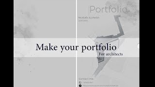 How to make a portfolioPhotoshoparchitectureStudents [upl. by Eelrac]