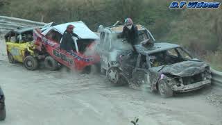 Horndean  last ever meeting 2014  Unlimited Bangers Wrecking Train [upl. by Adnauqahs867]