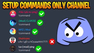 Setup Commands Only Channel on Discord [upl. by Luebke558]