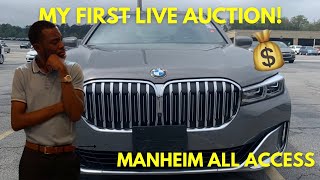 MY FIRST LIVE CAR AUCTION MANHEIM ATLANTA 2023 [upl. by Maury]