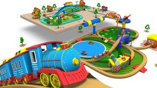 Train  Cartoon  Toy Factory  Choo Choo Train  Videos for Children  Toy Train Videos  Trains [upl. by Redan]