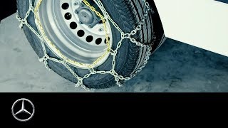 MercedesBenz Sprinter Vito Citan  How To Install Tire Chains [upl. by Ruenhs]