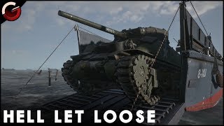 STORMING OMAHA BEACH WITH A TANK DDay Invasion  Hell Let Loose Gameplay [upl. by Nosdivad]