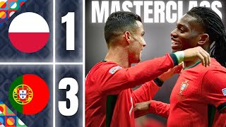 Cristiano Ronaldo and Rafael Leao Shines in Poland vs Portugal  UEFA Nations League [upl. by Giovanni]