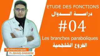 Étude des fonctions  04 les branches paraboliques الفروع الشلجمية [upl. by Naaitsirhc]