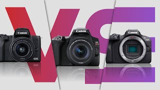 Canon EOS SL3  250D vs M50 Mark II vs R100 [upl. by Ahsuat]