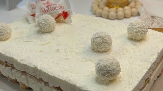 Raffaello cake no oven in 5 minutes [upl. by Hedberg]