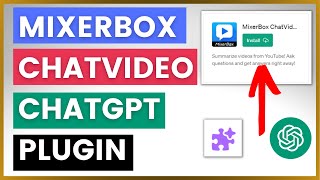 How To Use MixerBox ChatVideo ChatGPT Plugin [upl. by Esme]