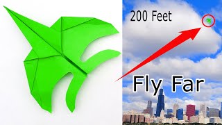 How To Make A The World Record Paper Airplane  Classic Paper Origami Plane  Easy Paper Planes [upl. by Refinej]