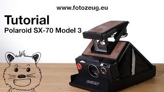 Polaroid SX70 Model 3 III  Tutorial [upl. by Elokin]