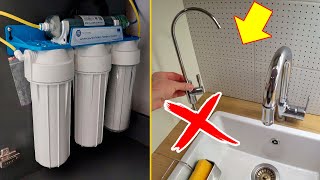 ⚫ EASIEST WAY in 4 min How to install a water filter without drilling [upl. by Nwadal]