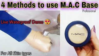 4 Methods to use Mac Pancake  Affordable Best Full Coverage foundation  Waterproof foundation [upl. by Onitsuj]