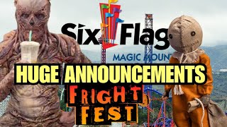 HUGE FRIGHT FEST ANNOUNCEMENTS WENT DOWN TODAY Six Flags Magic Mountain [upl. by Nynnahs]