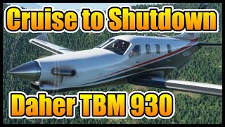 Daher TBM 930 Landing amp Shutdown Tutorial w Checklists MSFS2020 [upl. by Ulda422]