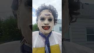 party city 2023 leatherface animatronic [upl. by Jacklyn624]