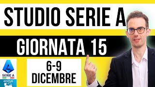 Studio Serie A  Giornata 15 La strategia e i pronostici per essere vincenti [upl. by Esinehc]