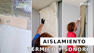 AISLAMIENTO térmico y sonoro de PARED 3 ejemplos prácticos con Bricomania [upl. by Mannos734]