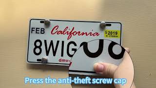 License plate frame installation tutorial [upl. by Nilyahs]