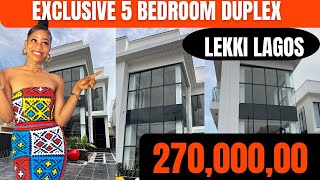 Inside a Luxurious N270000000 5 Bedroom Mansion in Lekki 🛖 House for sale in lekki Lagos [upl. by Rani]