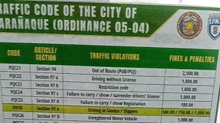 Parañaque Traffic Violation Fines and Penalty Mas Mahal pa sa Makati [upl. by Rialb680]