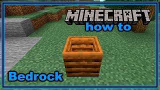 How to Craft and Use a Composter in Minecraft Bedrock Edition [upl. by Arracat]